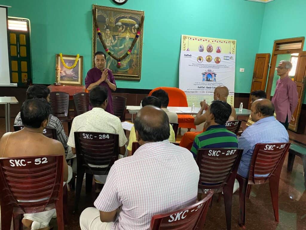 FoSTaC training session at the temple