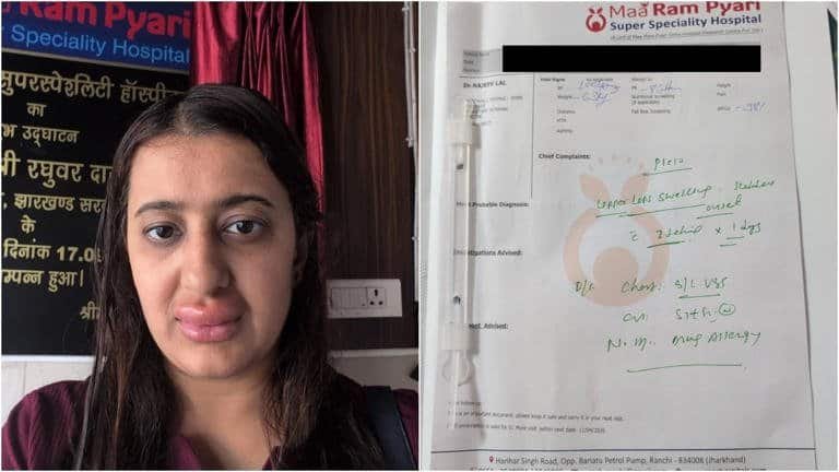 Food safety certification document at Ram Pyari Super Specialty Hospital.