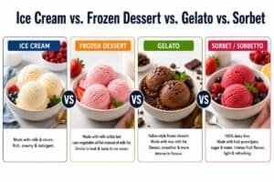 Ice Cream vs. Frozen Dessert vs. Gelato vs. Sorbet Understanding the Real Difference