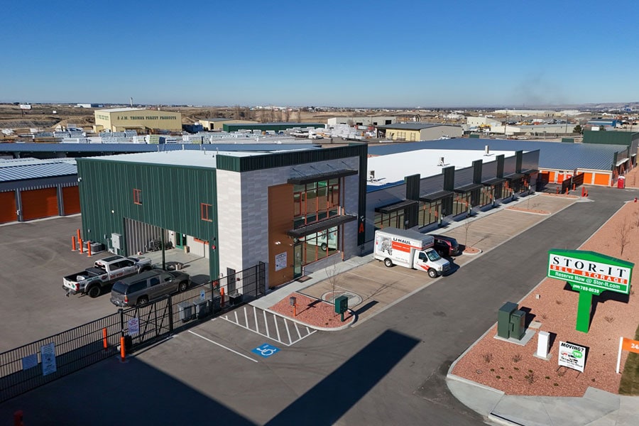 stor it boise idaho self storage aerial view
