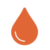 Simple orange droplet icon on a white background.