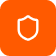 A white shield icon is centered on an orange circular background, symbolizing protection for your outdoor living space.