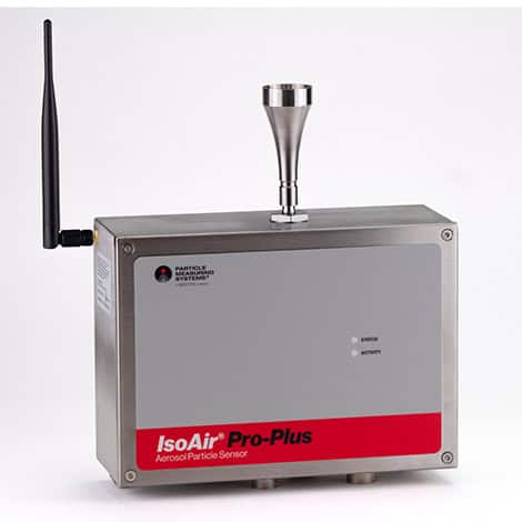 remote particle counter IsoAir Pro Plus from Particle Measuring Systems (PMS)