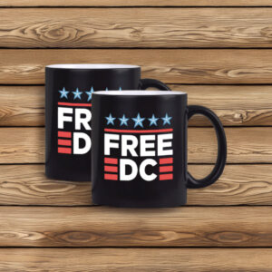 Anti-Fascist Protest Coffee Cup, Washington DC Statehood Rights, Free DC Mug
