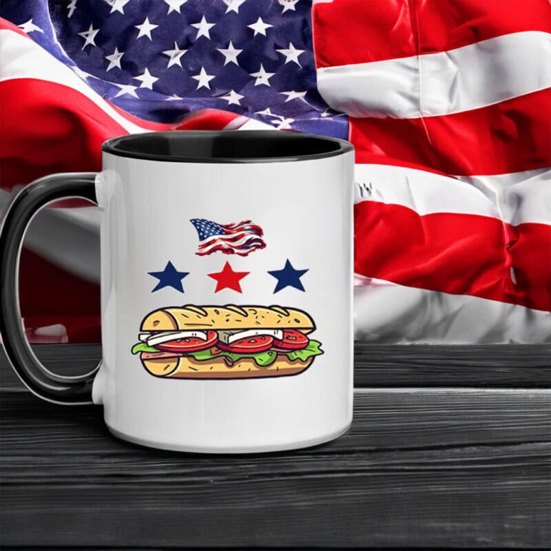 DC Flag Sub Sandwich Mug – Washington DC Statehood Protest Cup