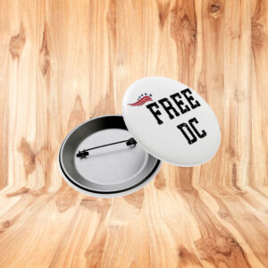 Free DC Badge – End Federal Overreach Pin Button
