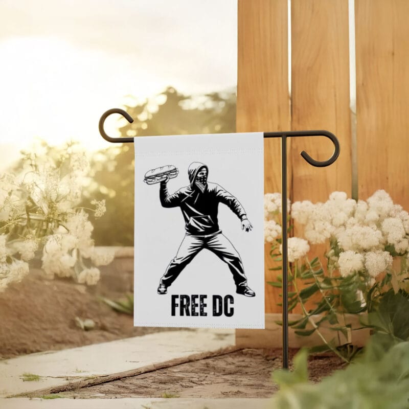 Free DC Banksy Inspired Flag – Statehood Protest Banner