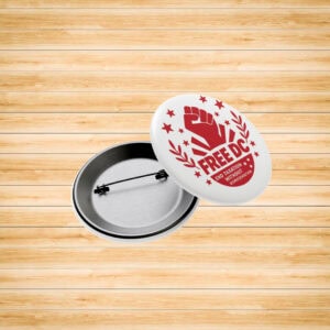 Free DC Button – End Taxation Without Representation Pin Badge