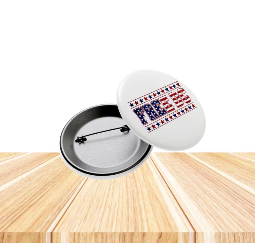 Free DC Button – Washington D.C. Statehood Protest Pin
