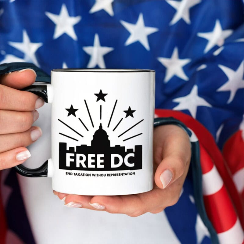 Free DC Capitol Equality Coffee Mug – Washington DC Statehood Cup