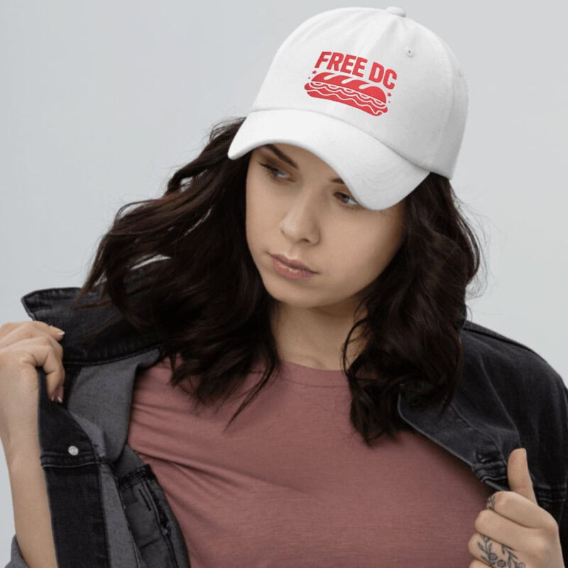 Free DC Dad Cap – Embroidered Sub Sandwich Protest Baseball Hat