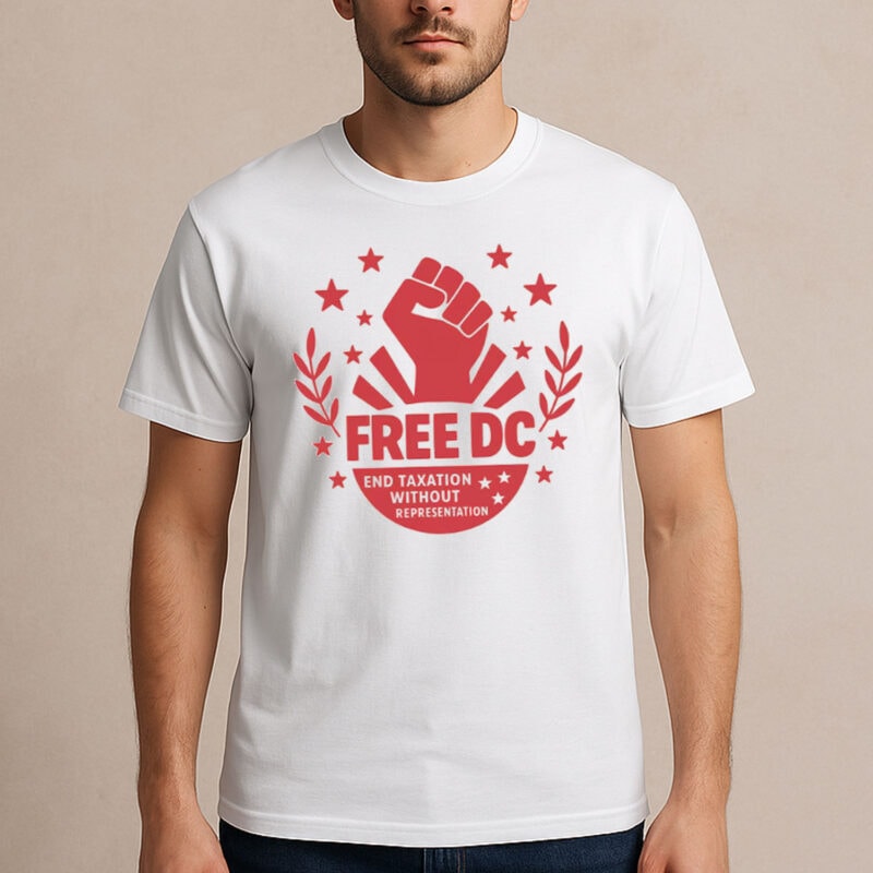Free DC Graphic Shirt – Washington DC Statehood Equality T-Shirt
