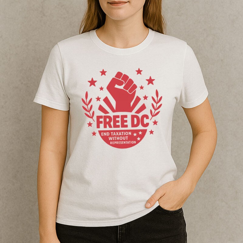 Free DC Graphic Shirt – Washington DC Statehood Equality T-Shirt