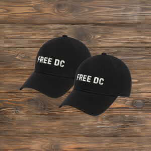 Free DC Hat, Distressed Embroidered Political Protest Cap, DC Statehood Rights Hat