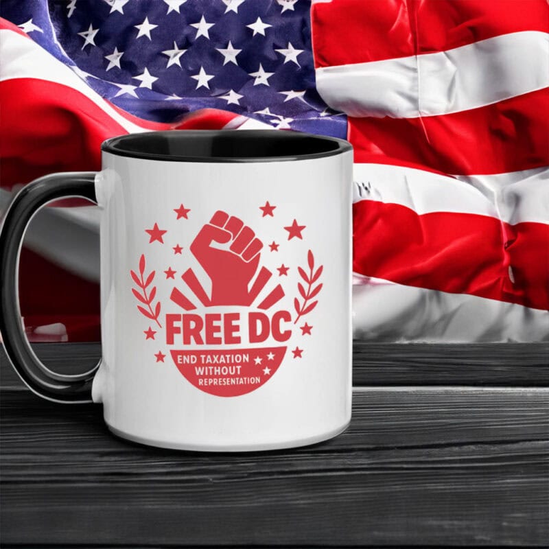 Free DC Mug – End Taxation Without Representation Protest Cup