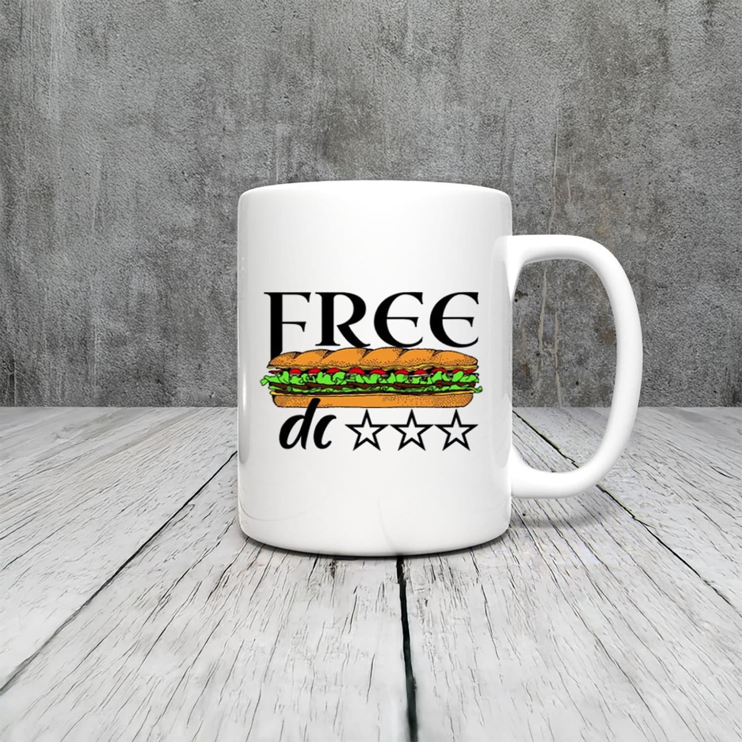 Free DC Mug – Sub Sandwich Washington Statehood Protest Coffee Cup