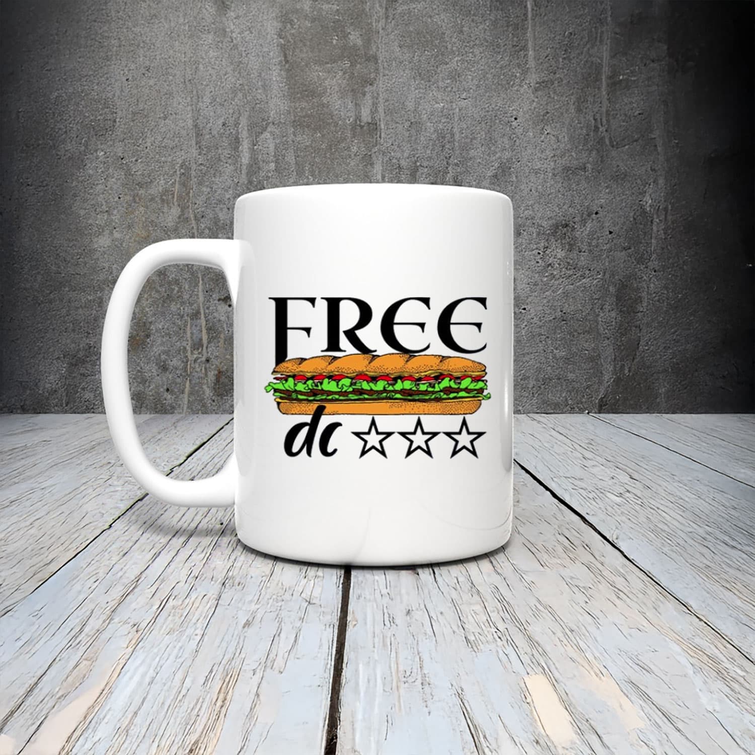 Free DC Mug – Sub Sandwich Washington Statehood Protest Coffee Cup