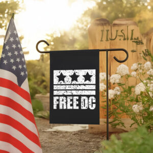 Free DC Political Flag – Distressed Retro Activist Banner