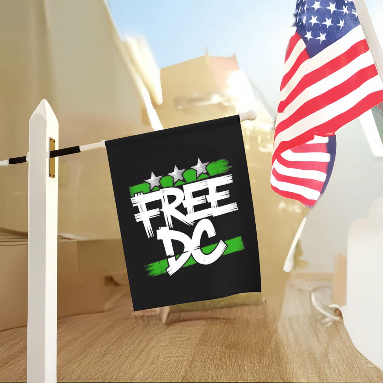 Free DC Political Flag – Equality & Justice Movement Banner