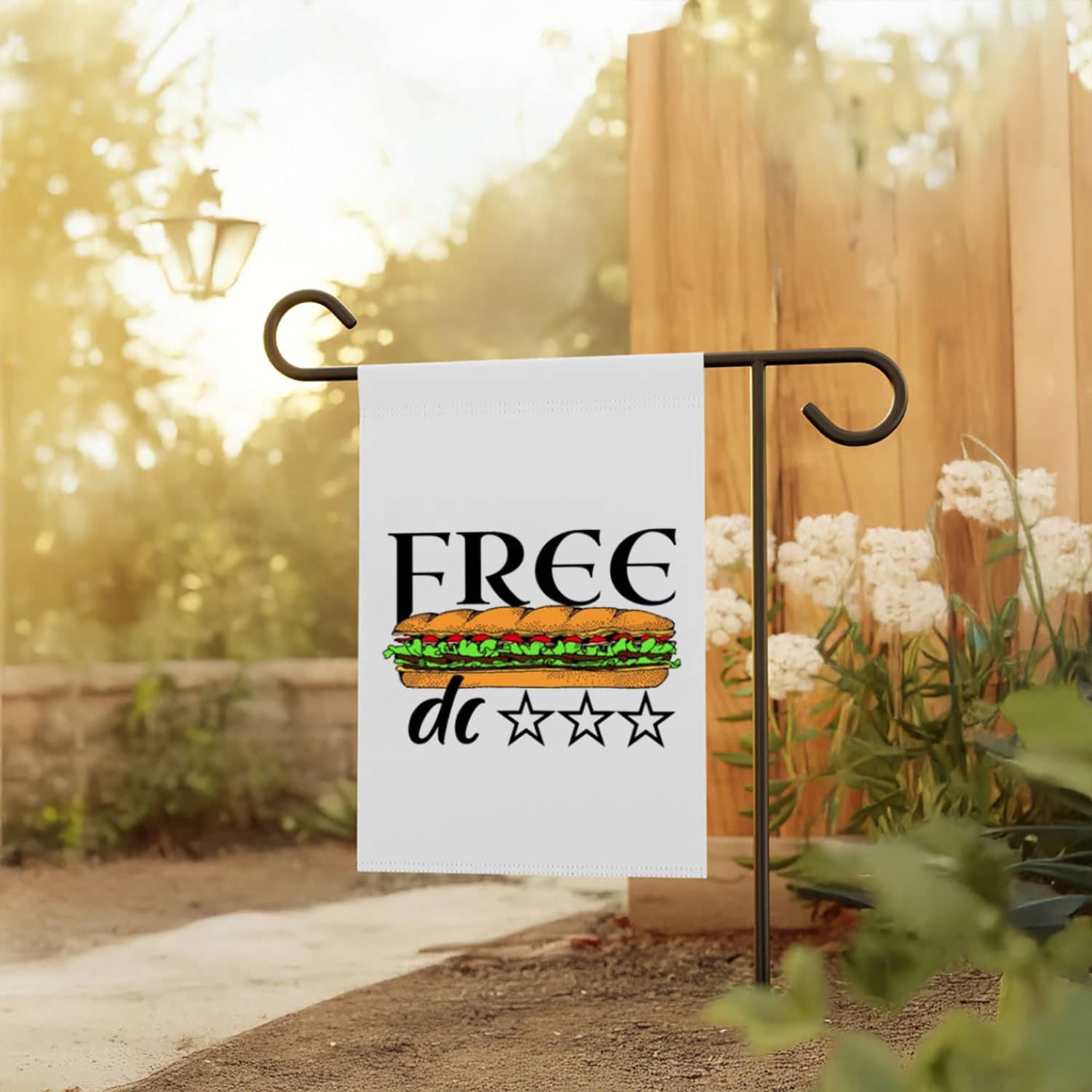 Free DC Political Flag – Funny Sub Sandwich Statehood Banner