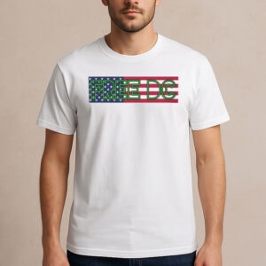 Free DC Political Shirt – American Flag Equality Activist Tee