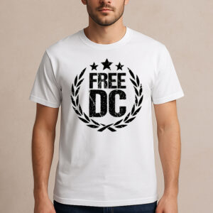 Free DC Political Shirt – Equality Activist Laurel Wreath Tee