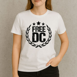 Free DC Political Shirt – Equality Activist Laurel Wreath Tee