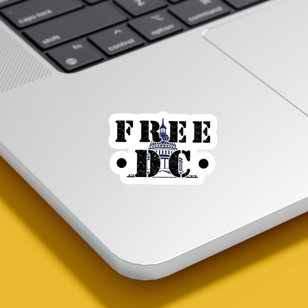 Free DC Political Sticker – Capitol Dome Activist Vinyl Decal