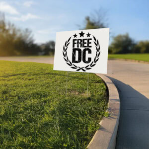 Free DC Political Yard Sign – Laurel Wreath Equality Outdoor Sign