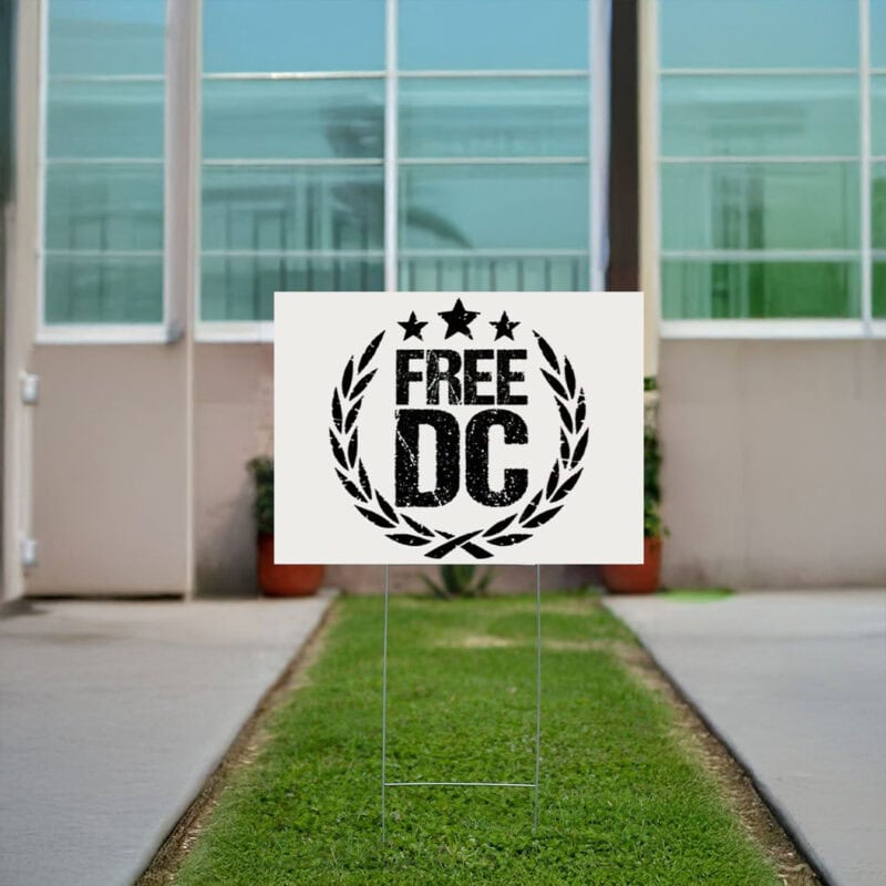 Free DC Political Yard Sign – Laurel Wreath Equality Outdoor Sign