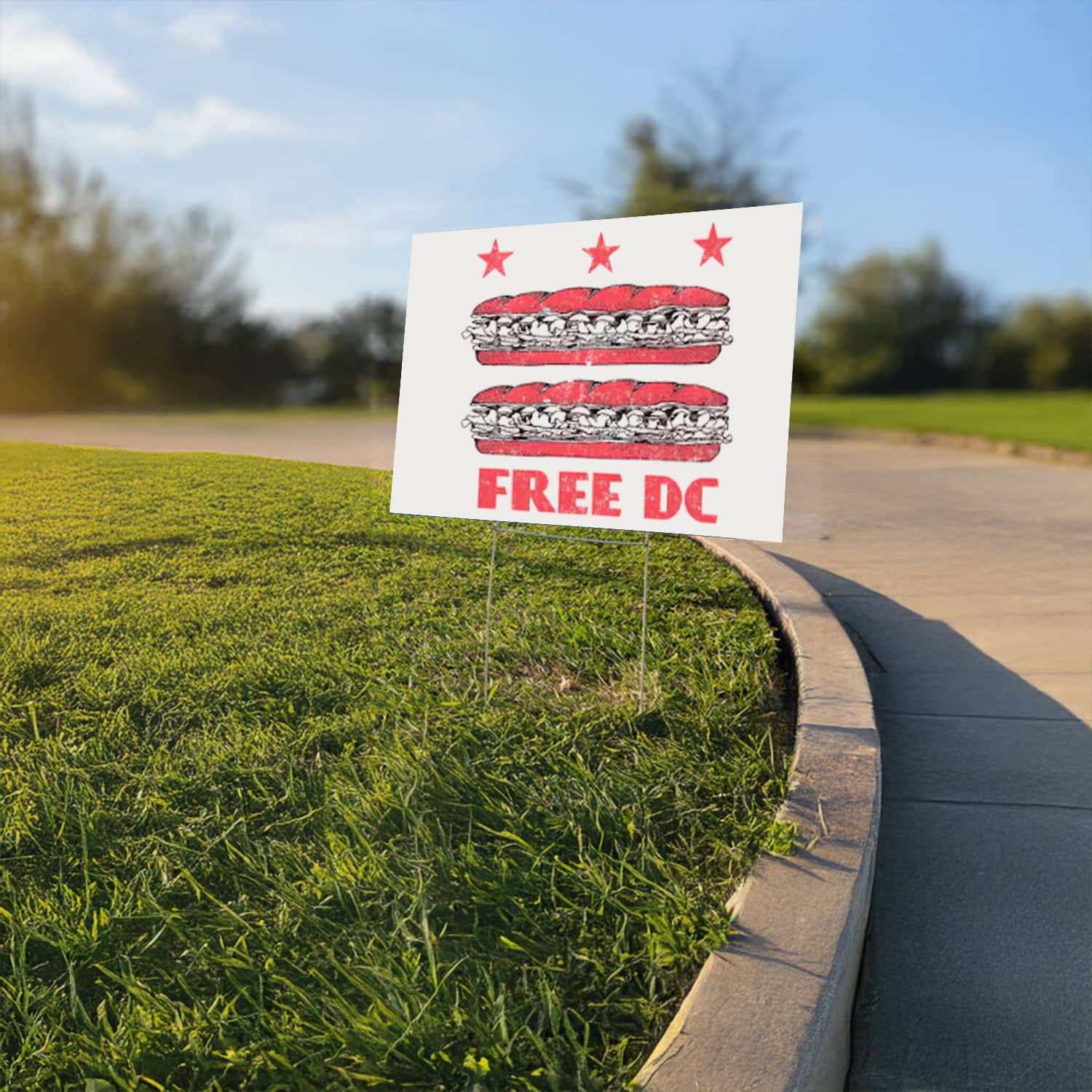 Free DC Political Yard Sign – Resist Federal Overreach Outdoor Sign
