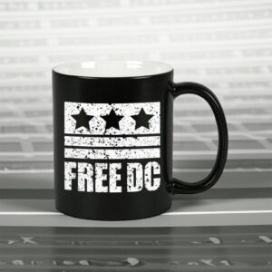 Free DC Protest Mug – Distressed Retro Political Activist Cup