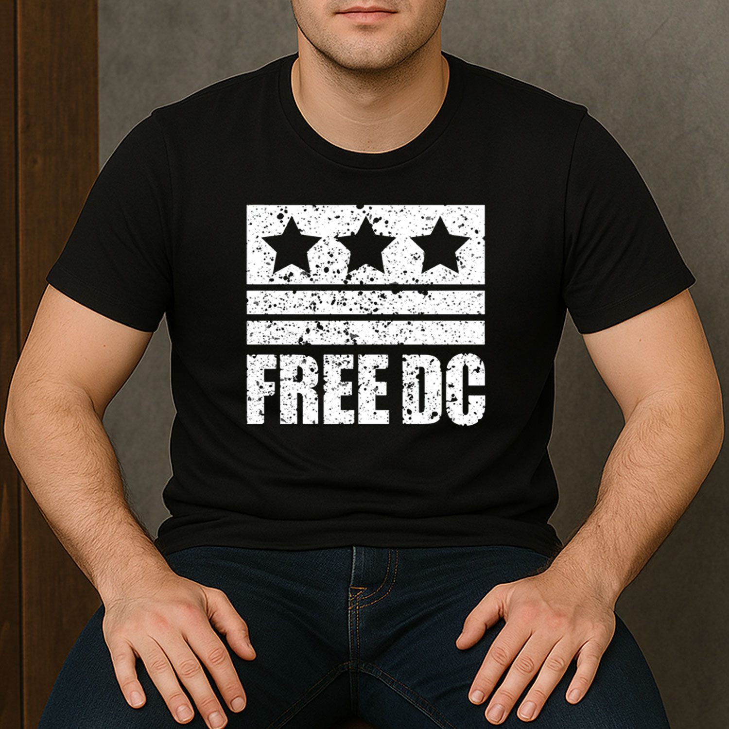 Free DC Protest Shirt – Retro Political Activist T-Shirt