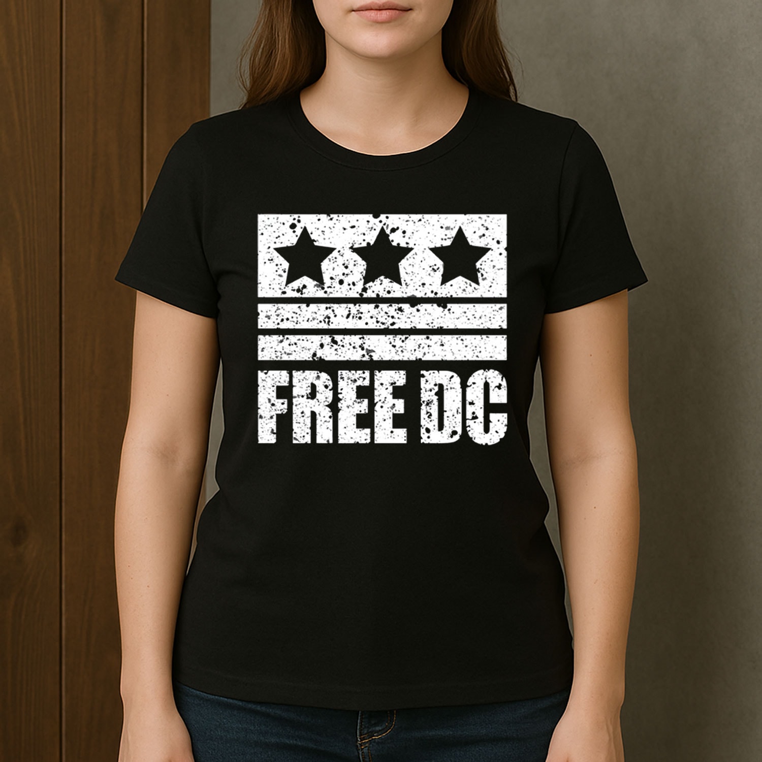 Free DC Protest Shirt – Retro Political Activist T-Shirt
