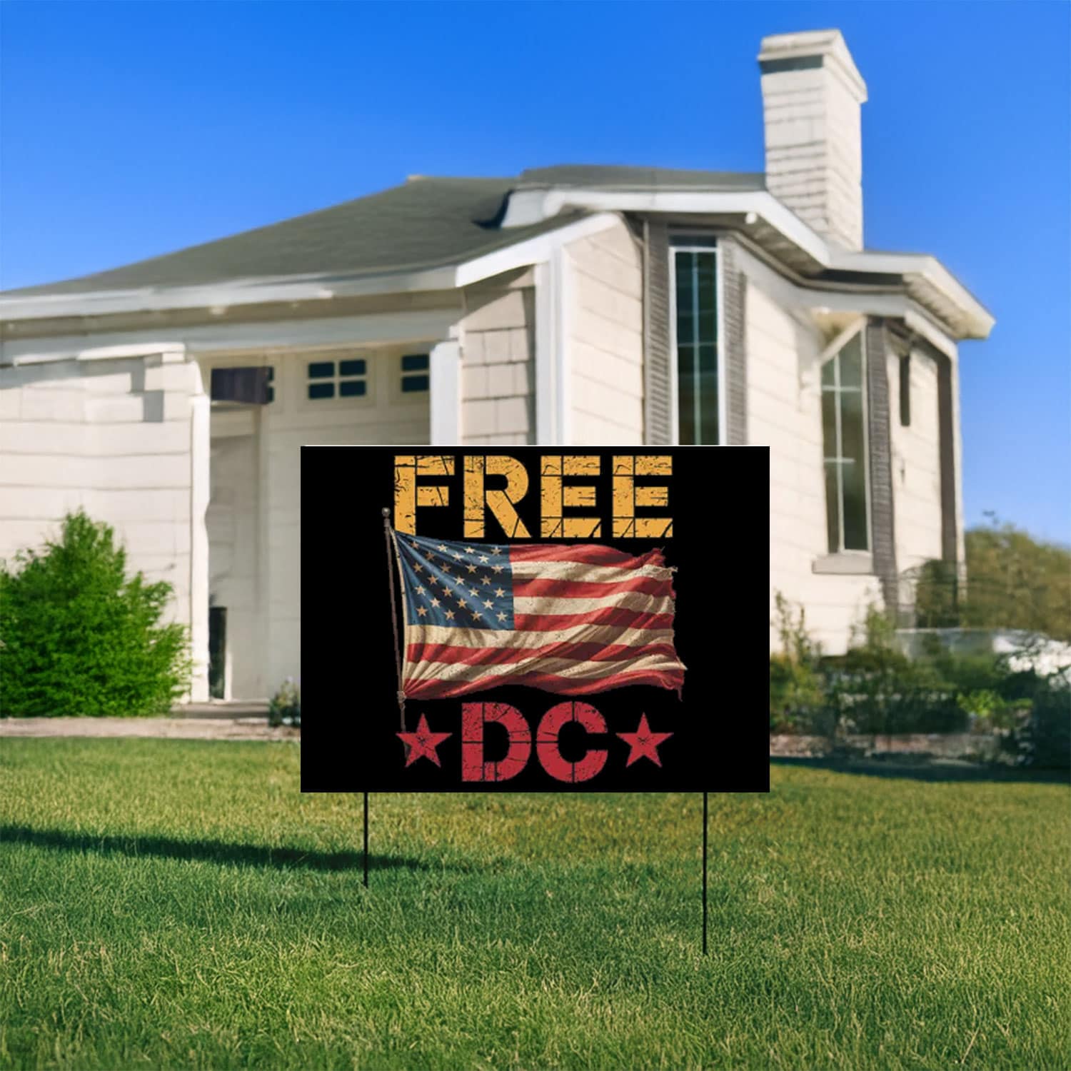 Free-DC-Protest-Yard-Sign-with-Vintage-American-Flag
