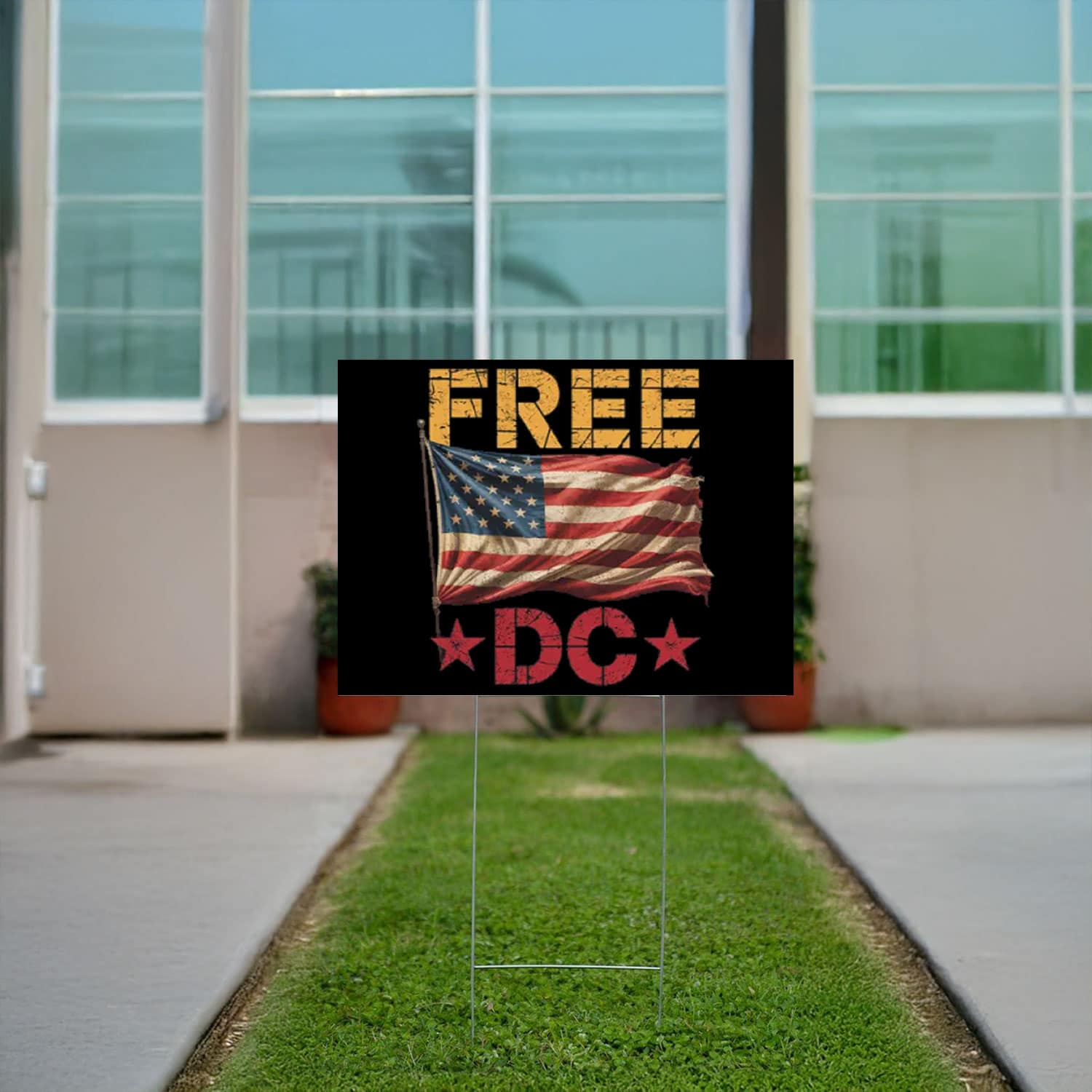 Free-DC-Protest-Yard-Sign-with-Vintage-American-Flags