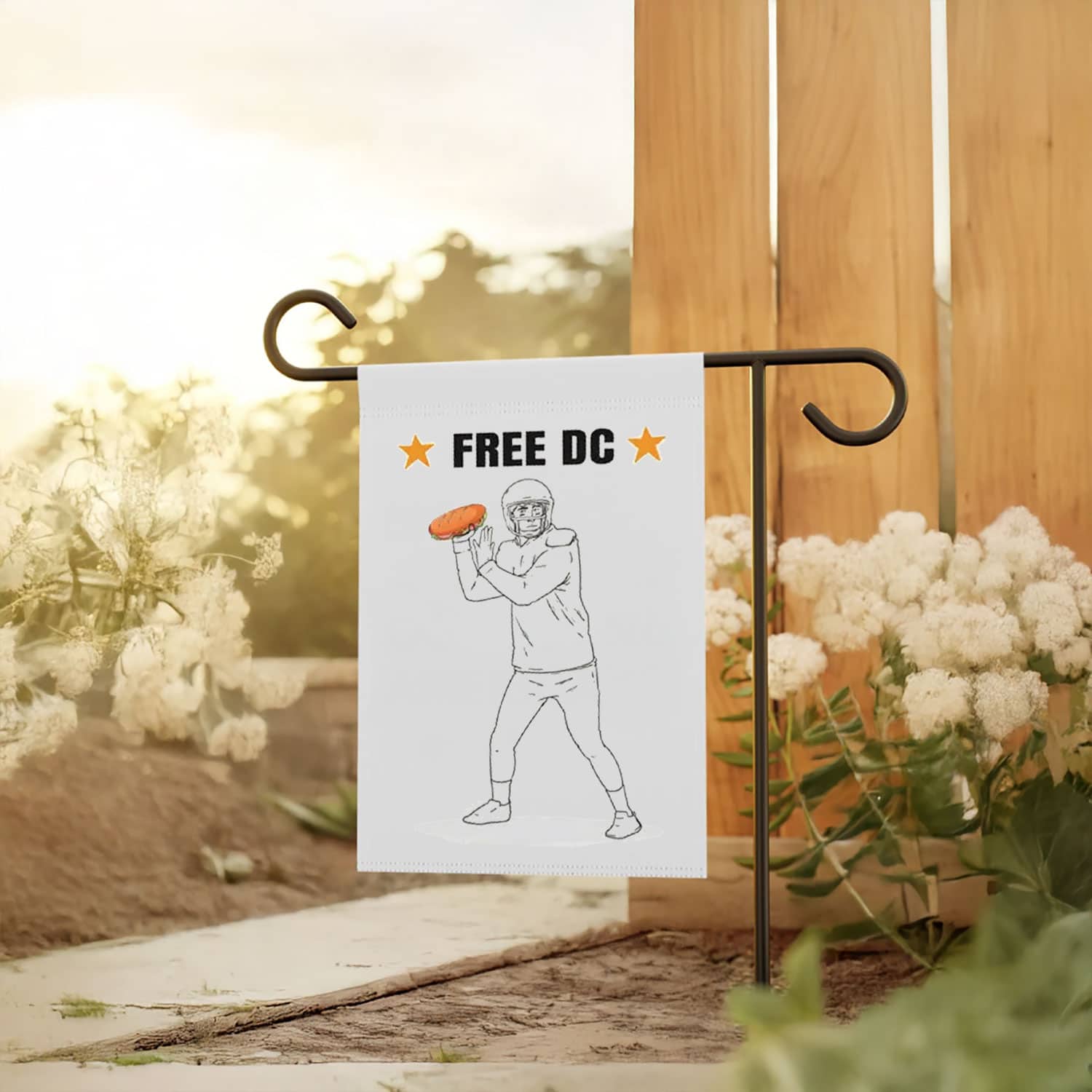 Free DC Resistance Flag – Football Sandwich Protest Activist Banner