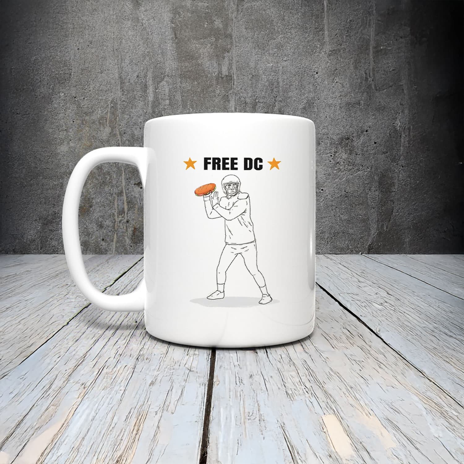 Free DC Resistance Mug – Football Sandwich Protest Coffee Cup