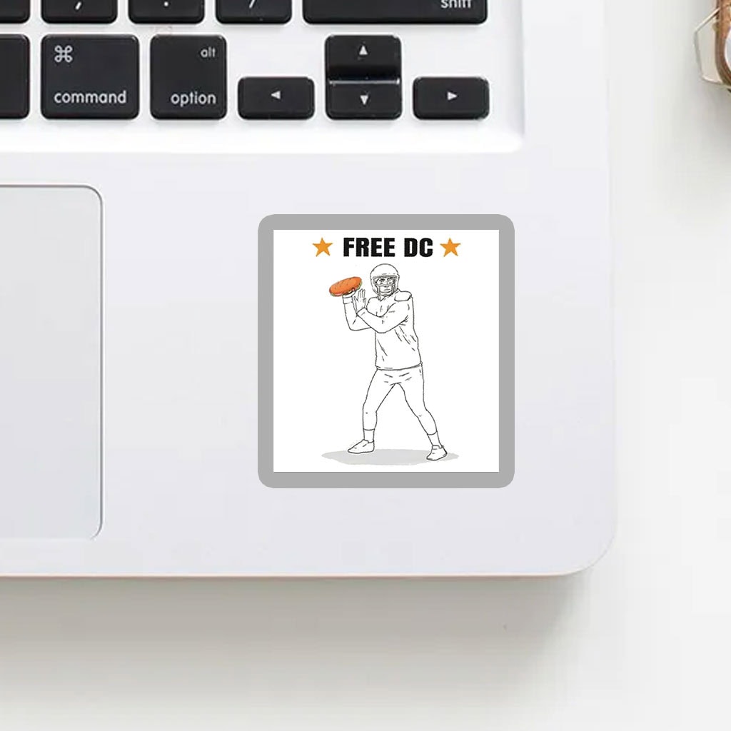 Free DC Resistance Sticker – Football Sandwich Protest Vinyl Decal