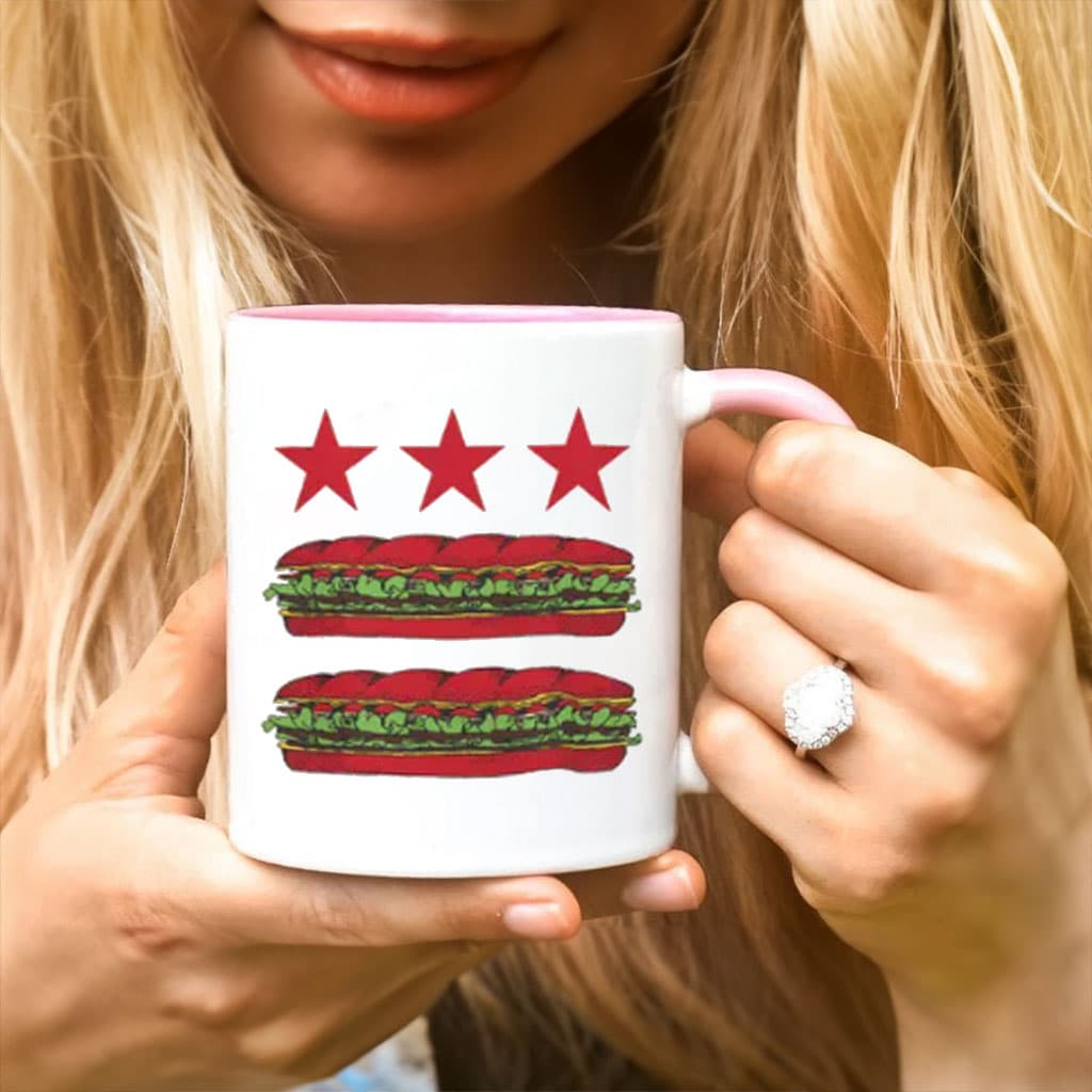 Free DC Sandwich Flag Mug – Funny Washington DC Coffee Cup
