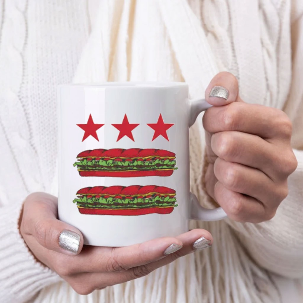 Free DC Sandwich Flag Mug – Funny Washington DC Coffee Cup