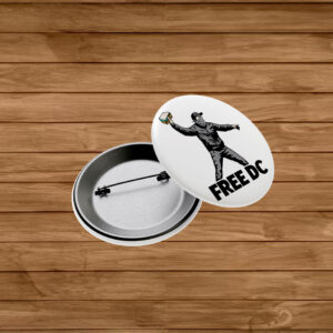 Free DC Sandwich Guy Button – Washington Statehood Protest Pin Badge