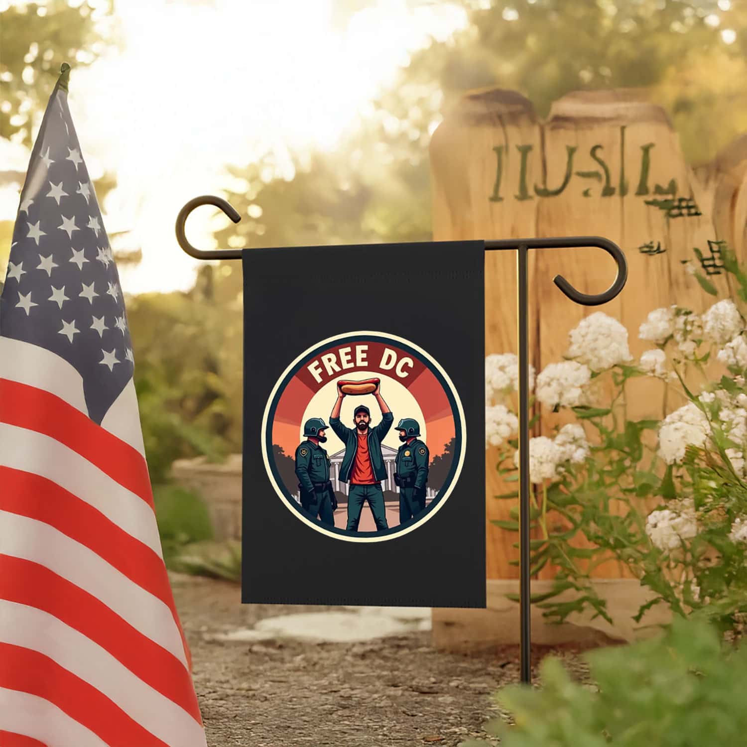Free DC Sandwich Guy Flag – Political Protest Banner