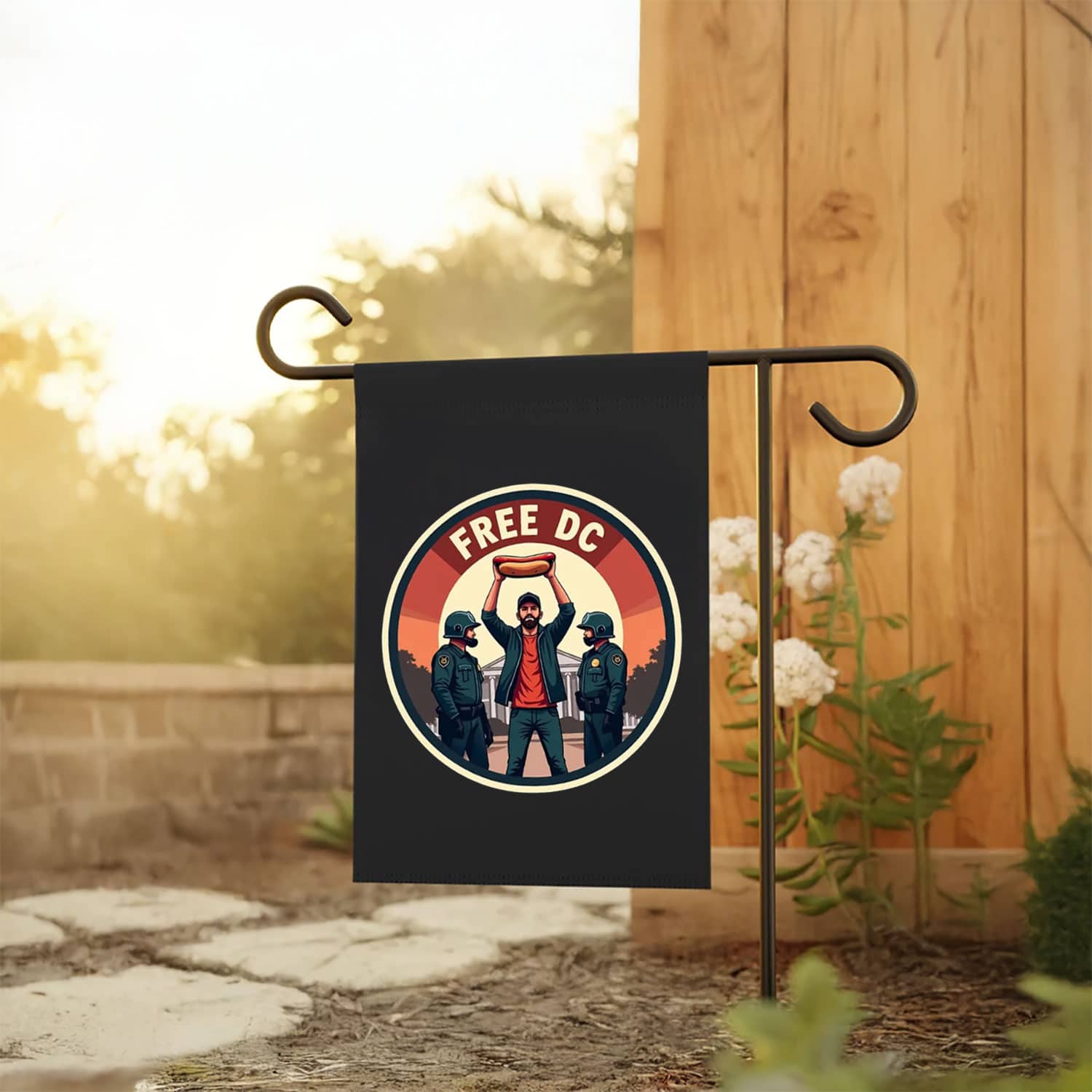 Free DC Sandwich Guy Flag – Political Protest Banner