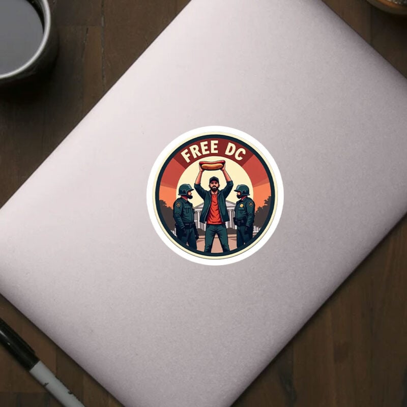 Free DC Sandwich Guy Sticker – Political Protest Decal
