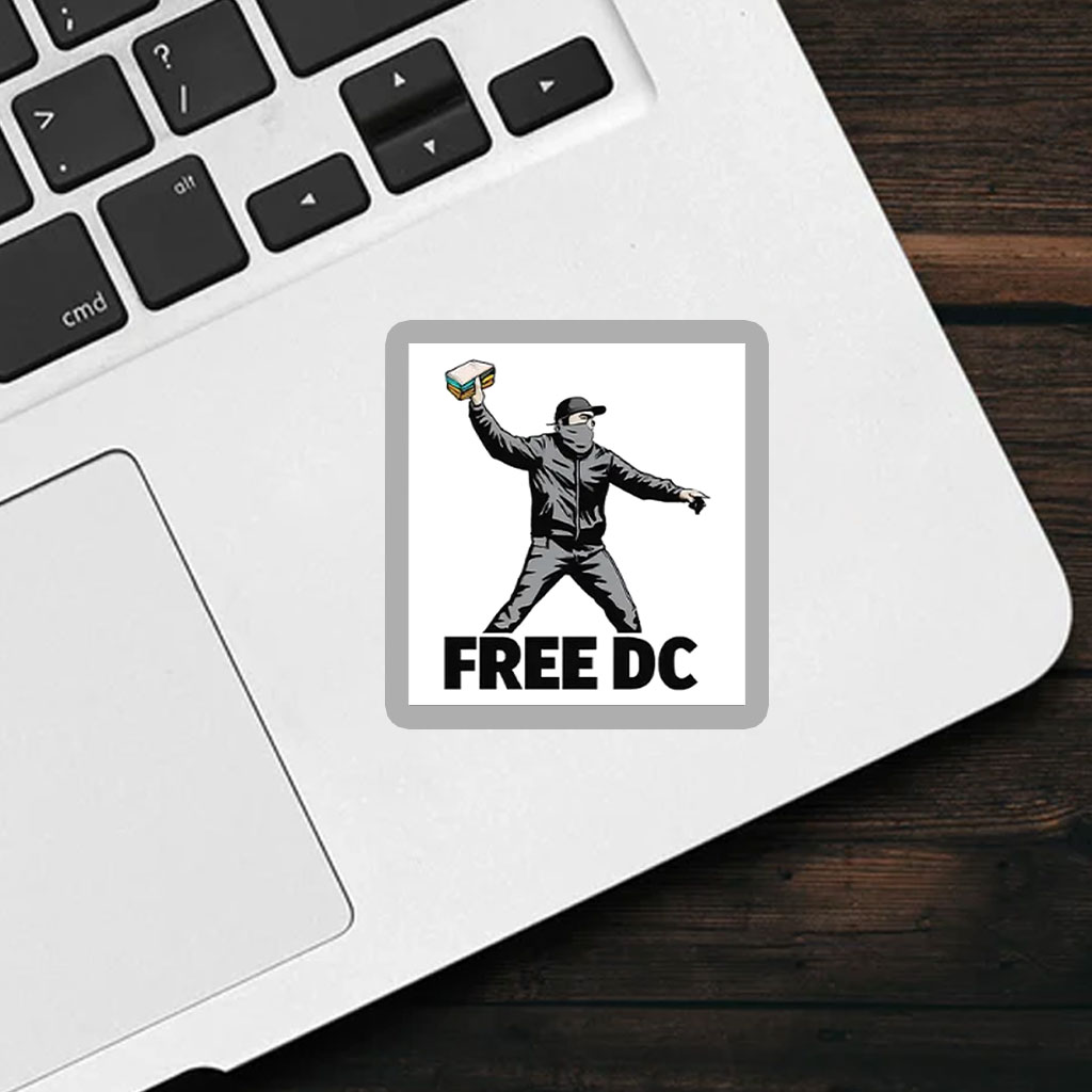 Free DC Sandwich Guy Sticker – Washington Statehood Protest Decal