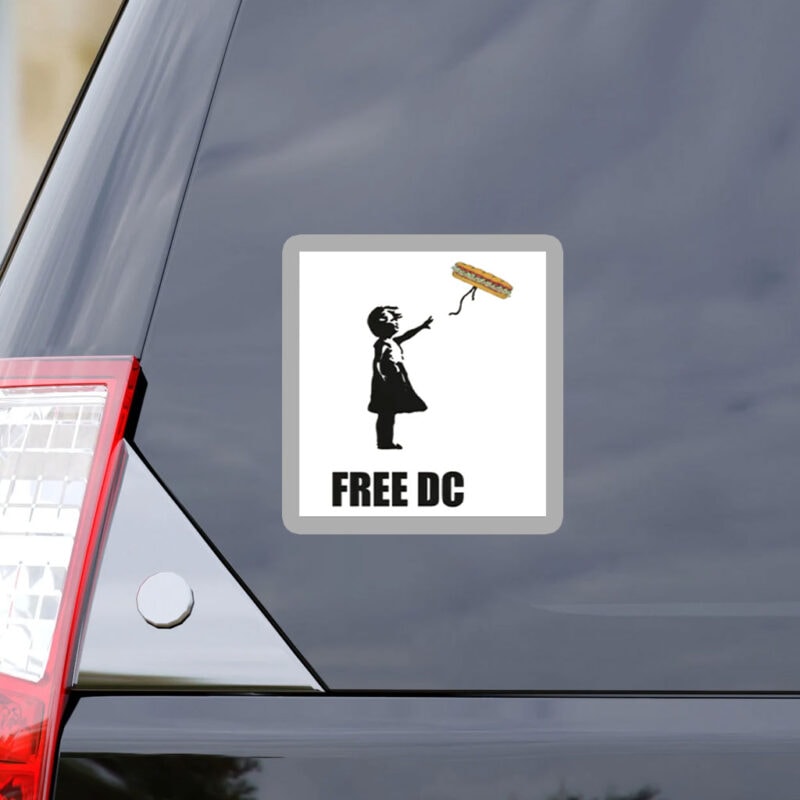 Free DC Sandwich Thrower Sticker – Washington Statehood Protest Decal