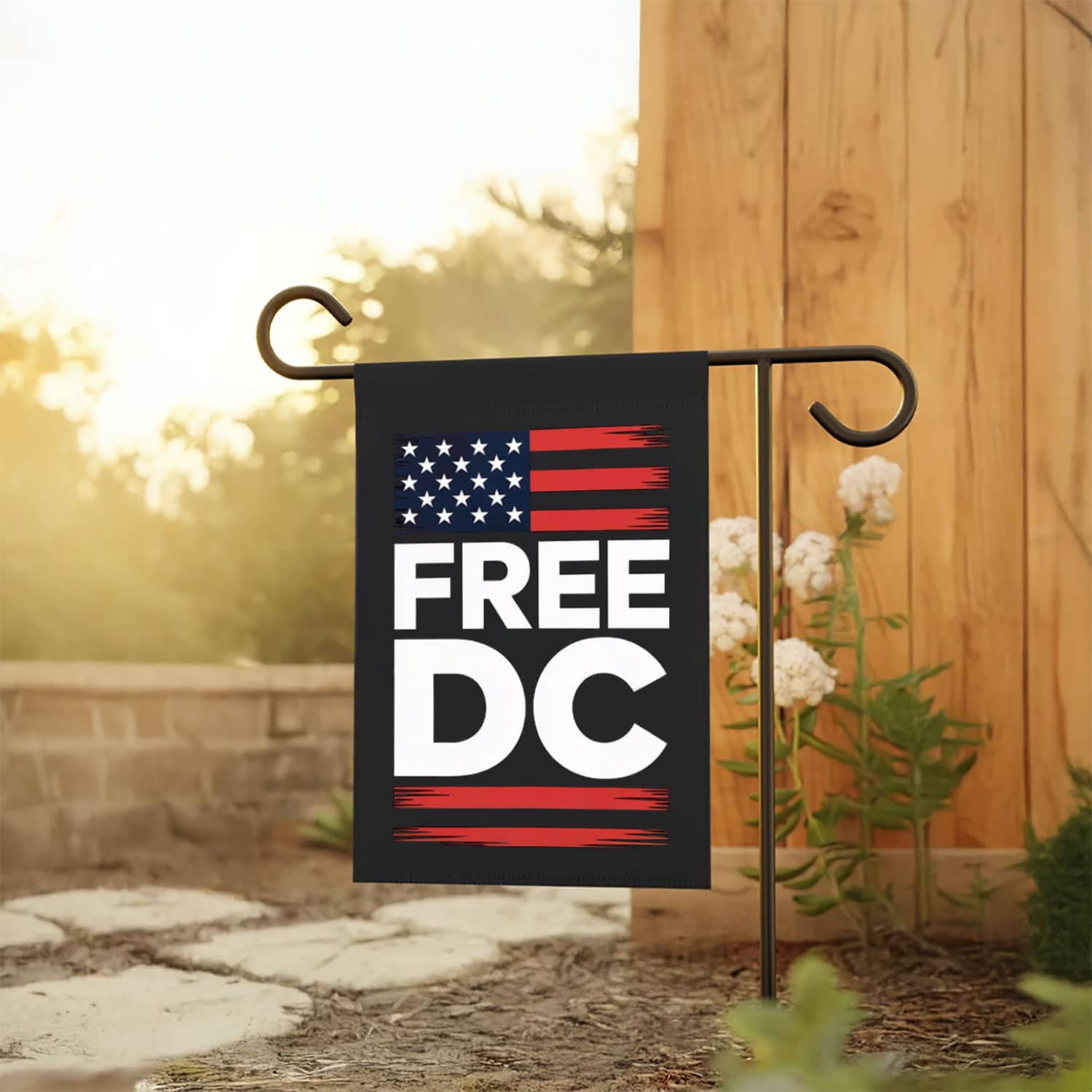 Free DC Flag – American Flag Protest Graphic Flag