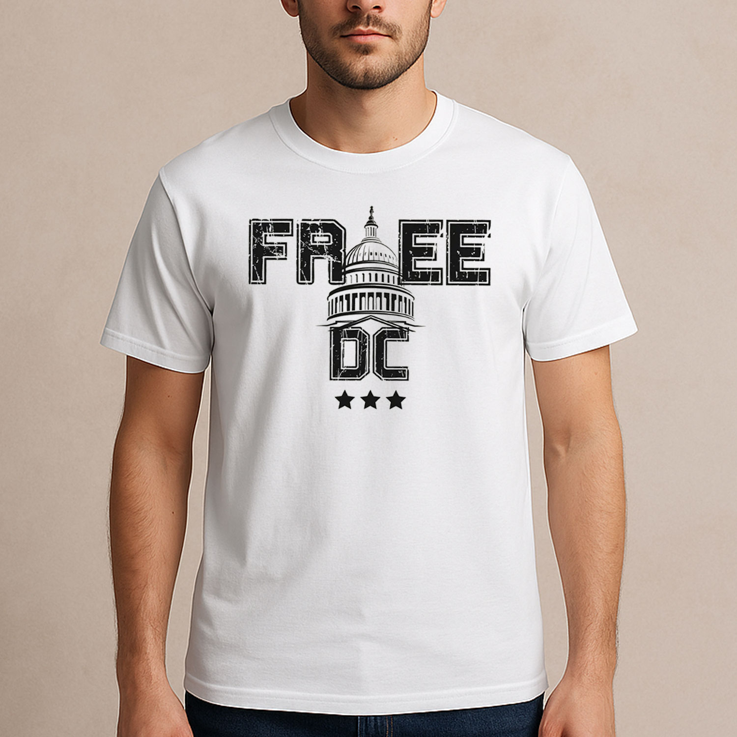 Free-DC-Shirt-–-Capitol-Dome-Stars-Protest-Tee
