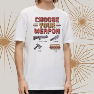 Free DC Shirt – Choose Your Weapon Pixel Art Sub Sandwich Protest Tee